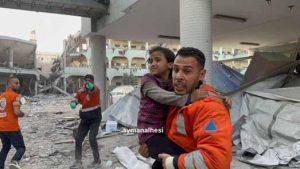 img106 استمرار جهود الوسطاء لوقف الحرب والعدو يتوعد بتوسيع عملياته :الاحتلال يصعد جرائمه على مراكز النزوح وانهيار كامل للمنظومة الصحية في غزة