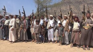 قبائل بلاد الطعام في ريمة تعلن البراءة من العملاء وتؤكد النفير نصرة لغزة