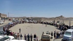 أبناء مديرية الوهبية بالبيضاء يعلنون النفير والتعبئة العامة لمواجهة العدوان الأمريكي