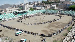 IMG_20250503_163826_193 وقفة قبلية في حجة تعلن النفير والبراءة من العملاء والخونة