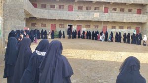 وقفات للهيئة النسائية في حجة دعماً لغزة وتضامناً مع إيران