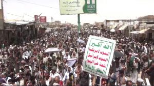 الجوف مسيرات حاشدة في الجوف استمرارا في اسناد الشعب الفلسطيني مهما كانت النتائج