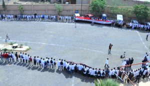 17544911554302 جامعة 21 سبتمبر تنظم وقفتين تنديداً بجرائم الإبادة والتجويع في غزة