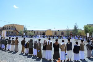 17551012222114-1 وقفة لجامعة صعدة وقطاع التربية نصرة للشعب الفلسطيني