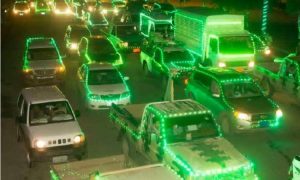 354354353_medium شرطة المرور تشدّد على الالتزام بشروط تزيين السيارات بذكرى المولد النبوي