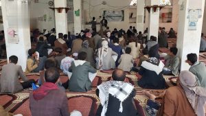 فعالية خطابية في جبل الشرق بذمار احتفاءً بقدوم ذكرى المولد النبوي
