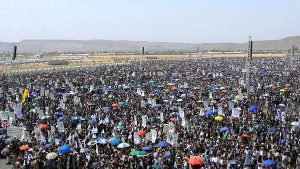 أبناء صعدة يحتشدون في 42 ساحة نصرةً لغزة ورفضاً لصفقات الخداع والخيانة