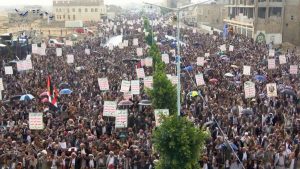 عمران تحتشد في 106 مسيرات ثباتاً مع غزة وتأكيداً على الجاهزية في مواجهة العدو