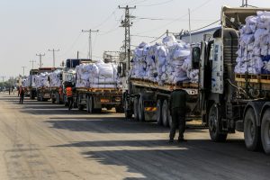 “الإعلامي الحكومي”:دخول مساعدات إلى غزة وتعرضها للنهب برعاية العدو الصهيوني