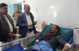 البراشي يطمئن على الحالة الصحية للمصابين من رجال شرطة مرور الطرق