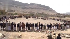 IMG_20250806_181415_207 وقفة قبلية مسلحة في بلاد الروس إسنادًا للشعب الفلسطيني وإعلانًا للجهوزية