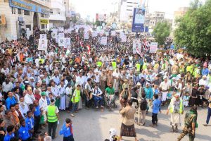 IMG_20250815_162241_900 مسيرات حاشدة في 265 ساحة بالحديدة رفضا لاستمرار جرائم الإبادة في غزة