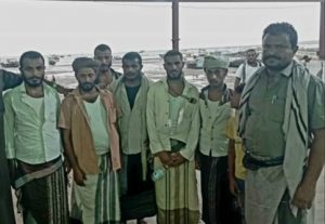 IMG_٢٠٢٥٠٨١٠_٠٠٢٠٤٩ عودة 6 صيادين إلى الحديدة بعد 4 أشهر من الاختطاف في سجون العدوان السعودي