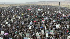 41 مسيرة حاشدة في صعدة تحت شعار “ثبات وجهاد لمواجهة أبشع إبادة وأخبث مؤامرات”