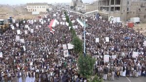 IMG_٢٠٢٥٠٨١٥_١٩٥١٥٢ 114 مسيرة حاشدة في عمران تؤكد الثبات في إسناد الشعب الفلسطيني