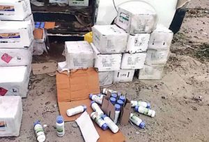 مركز عفار الجمركي يحبط محاولة تهريب كمية من المبيدات الممنوعة