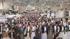 95 مسيرة حاشدة في المحويت ثباتًا مع غزة وغضبًا للدماء المسفوكة والمقدسات المنتهكة