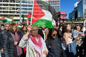 مظاهرة حاشدة في سان فرانسيسكو لمطالبة بإنهاء “الابادة في غزة”