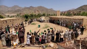 IMG_20250902_181330_976 وقفات في الجوبة وماهلية وبدبدة بمأرب تنديداً بجرائم العدو الصهيوني