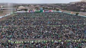 حشود مهيبة في عمران احتفاء بالمولد النبوي