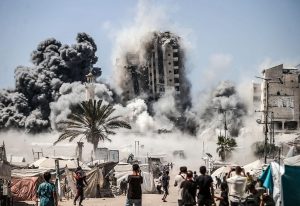 داخلية غزة: ادعاء العدو استخدام الأبراج السكنية لأغراض عسكرية كاذب