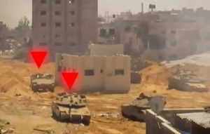 “القسام” تستهدف 3 دبابات صهيونية جنوب حي الزيتون بمدينة غزة