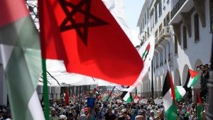 تظاهرات في المغرب رفضا للعدوان على غزة ودعما لأسطول الصمود