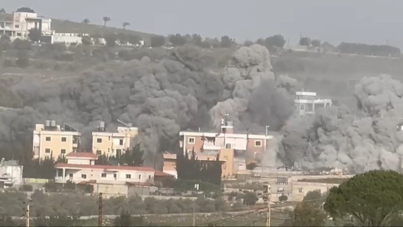 العدو الإسرائيلي يقصف مبنيين جنوب لبنان