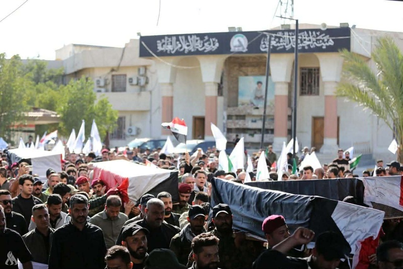 استشهاد 4 من منتسبي الحشد الشعبي بقصف أمريكي صهيوني في ديالى