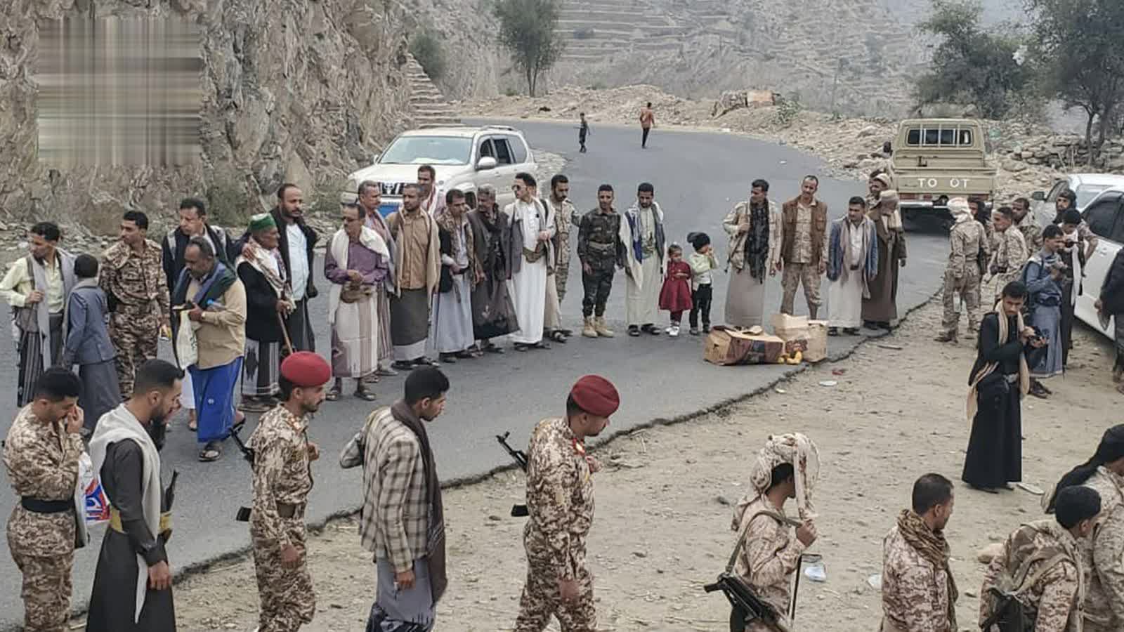 تفقد أحوال المرابطين في جبهة القبيطة بلحج