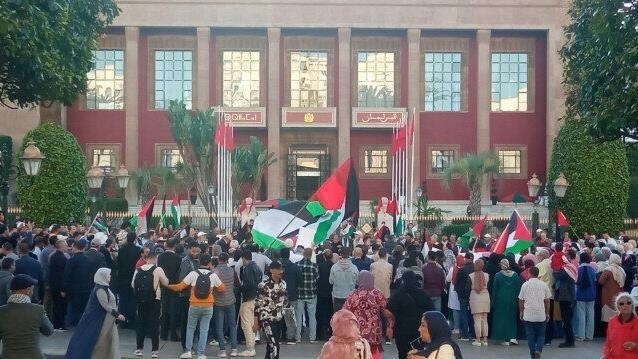 تظاهرات ووقفات في المغرب تنديداً بقرار العدو الصهيوني إعدام الأسرى الفلسطينيين