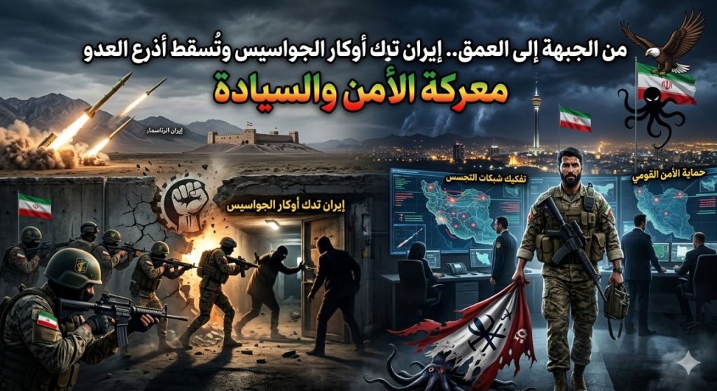 من الجبهة إلى العمق.. إيران تدك أوكار الجواسيس وتُسقط أذرع العدو في معركة الأمن والسيادة