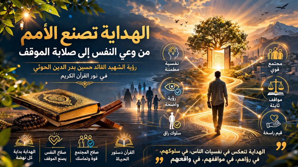 الهداية تصنع الأمم.. كيف أسست رؤية الشهيد القائد لوعيٍ قرآني يغيّر الإنسان والأمة؟