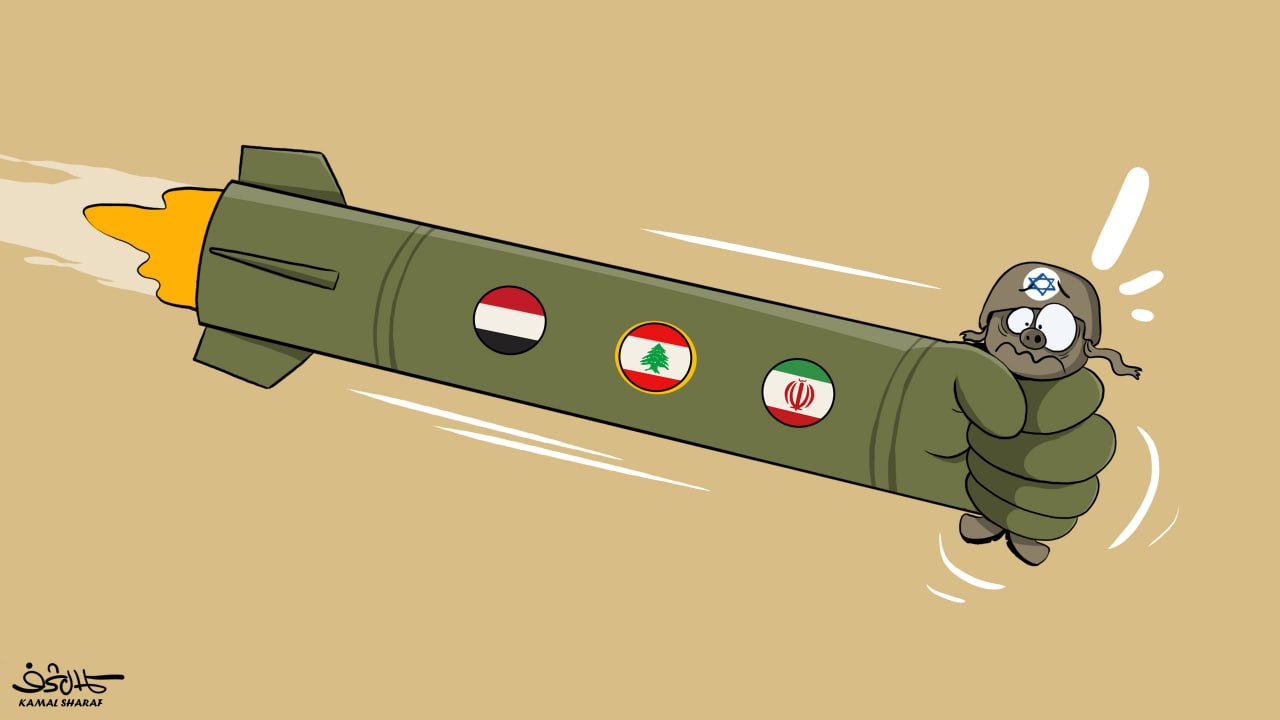 كاريكاتير.. محور المقاومة يخنق العدو