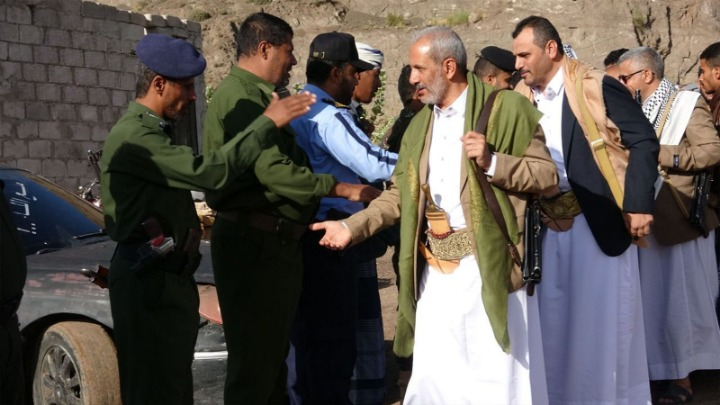 قيادات محافظة الضالع تزور المرابطين من منتسبي الأجهزة الأمنية بمناسبة عيد الأضحى