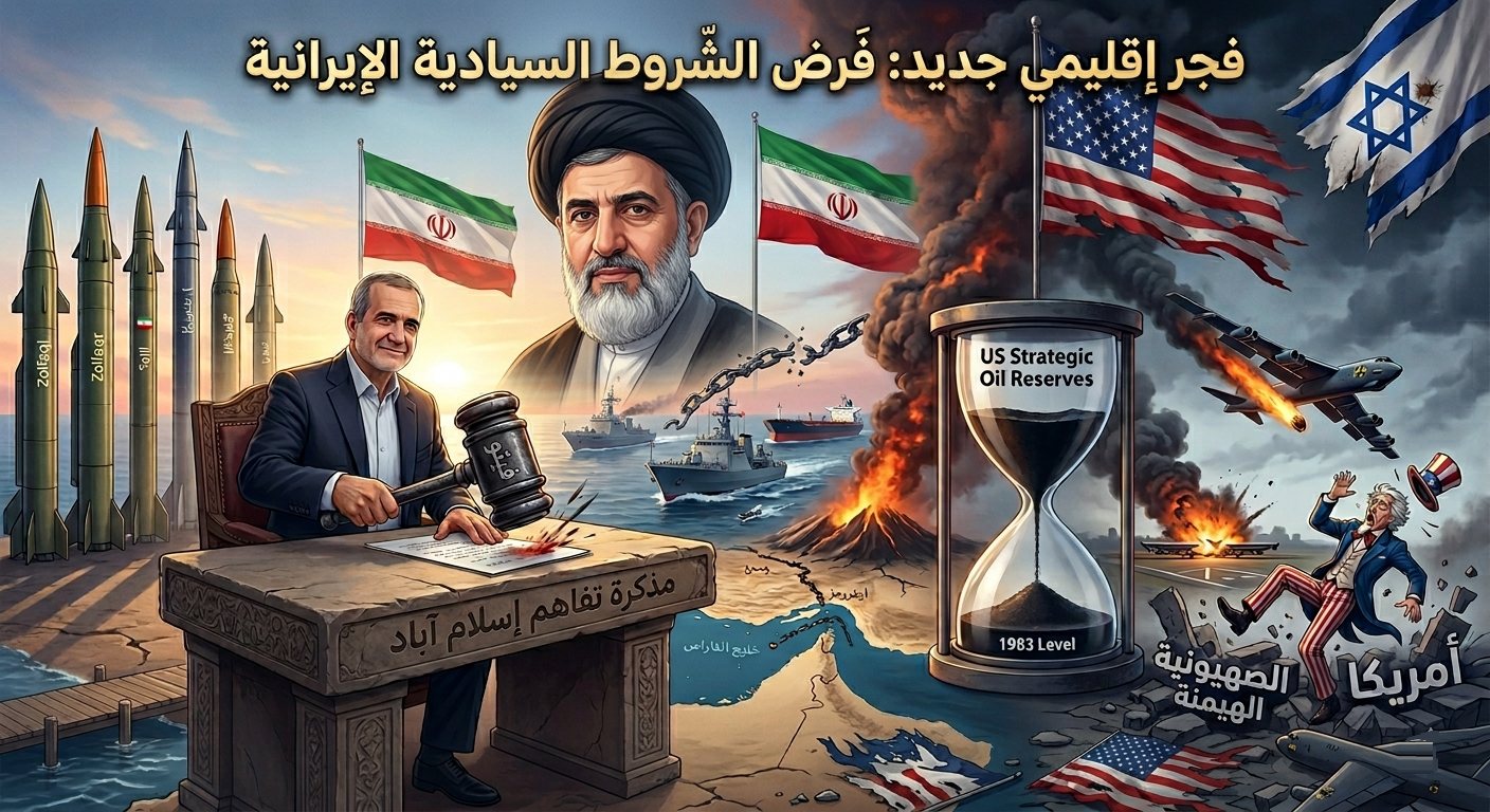 تفاصيل مهمة جداً.. طهران تفرض شروطها السيادية بـ “فيتو” خامنئي.. وواشنطن تترنح تحت وطأة الانهيار وتراجع النفوذ