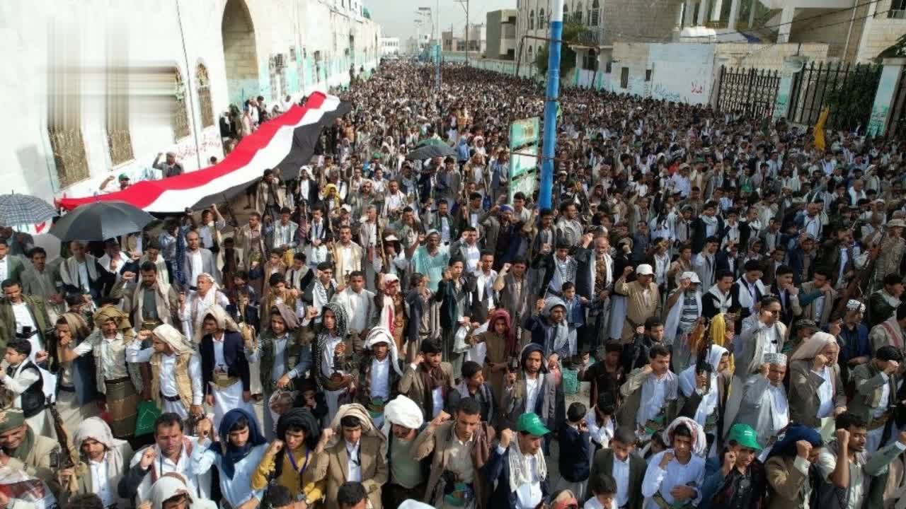 مسيرات جماهيرية في حجة تأكيدا على الجاهزية للرد على تصعيد العدو السعودي