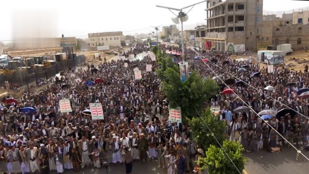 مسيرات حاشدة في عمران إحياءً لذكرى استشهاد الإمام زيد وتأييداً لبيان القوات المسلحة