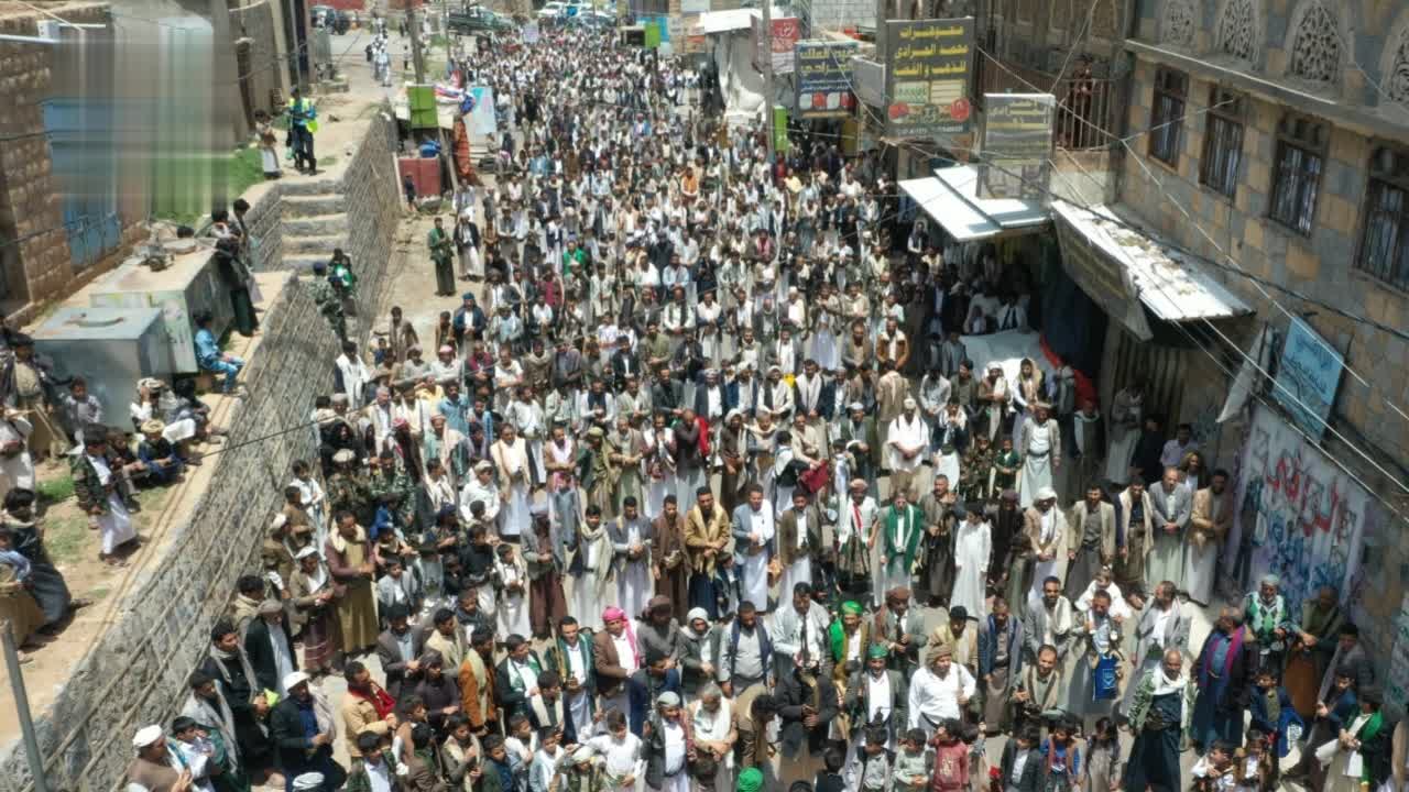 96 مسيرة حاشدة في المحويت تأييدا لخيار المواجهة وفرض معادلة الحصار بالحصار