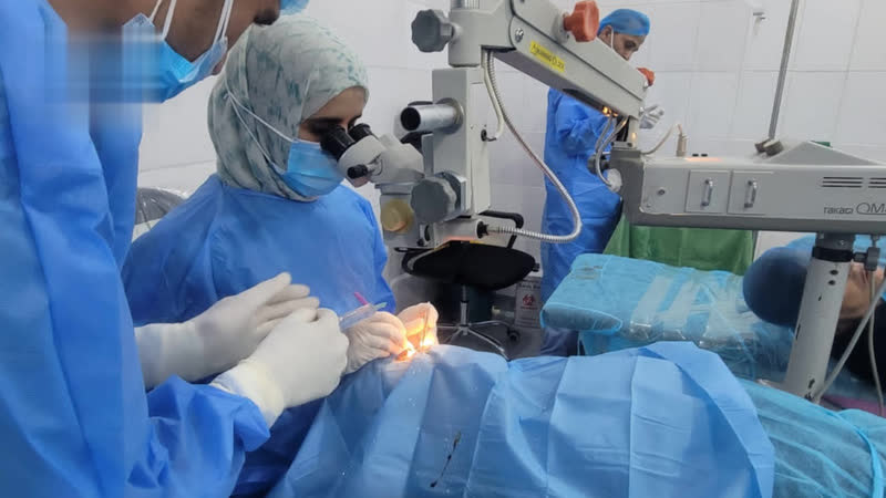 إجراء 174 عملية جراحية في المخيم المجاني الـ76 لطب العيون بمديرية مقبنة