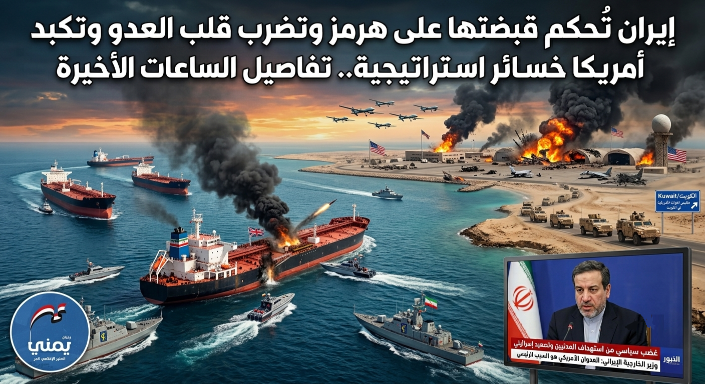 إيران تُحكم قبضتها على هرمز وتضرب قلب العدو وتكبد أمريكا خسائر استراتيجية.. تفاصيل الساعات الأخيرة