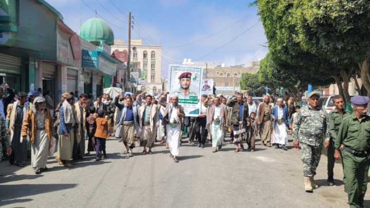 تشييع جثامين كوكبة من شهداء الوطن في محافظة حجة